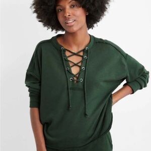 NWT Aerie Sunday Soft Lace Up Hoodie